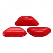 Les perles par Puca® Tinos beads Opaque coral red 93200